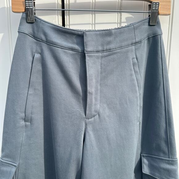Alo Yoga Show Off Cargo Wide Leg Trouser Regular Length Steel Grey Gray NWOT XS - Picture 3 of 16